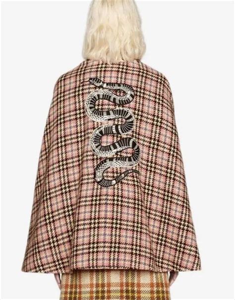 gucci womens poncho|Gucci cape poncho.